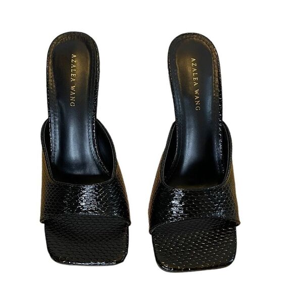 Azalea Wang Stiletto Square Toe Heels - Picture 2 of 8